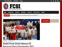 Tablet Screenshot of indonesiancheerleading.com
